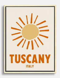 Sunny Tuscany Vibes Canvas Print Oak