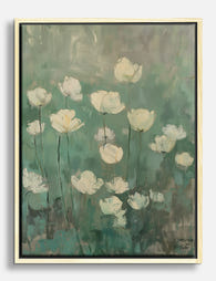 Soft Spring Blooms Canvas Print Oak