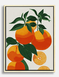 Citrus Grove Vibes Canvas Print Oak