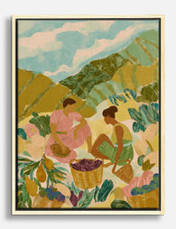 Harvest Harmony Canvas Print - Oak