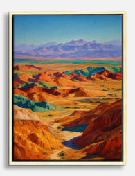 Painted Desert Vista Canvas Print Oak