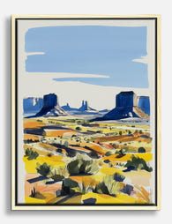 Monument Valley Sunrise Canvas Print - Oak