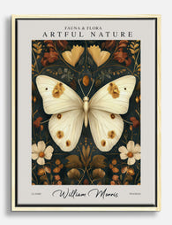 Autumn Butterfly by Morris Canvas Print Oak