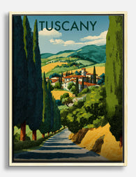 Tuscany Countryside Escape Canvas Print - Oak
