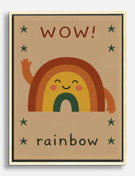 Rainbow Joy Canvas Print Oak