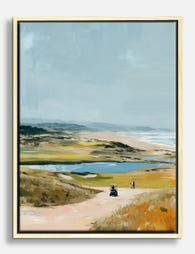 Coastal Pathway Vista Canvas Print - Oak