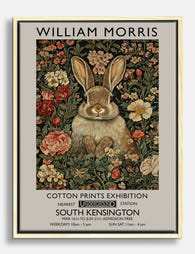 Morris Woodland Rabbit Canvas Print Oak