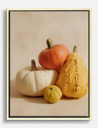 Autumn Harvest Still Life Canvas Print Oak