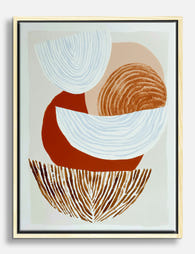 Terracotta Harmony Canvas Print Oak