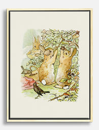 Beatrix Potter’s Peter Rabbit Canvas Print Oak