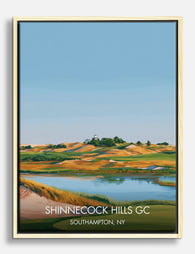Shinnecock Hills Golf Landscape Canvas Print - Oak