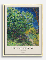 Van Gogh Lilac Bush Canvas Print - Oak