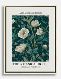 Morris Inspired Botanical Canvas Print Oak