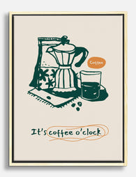 Coffee Rituals Canvas Print Oak