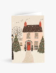 Cozy Christmas House Card