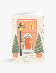 Traditional Christmas House Card
