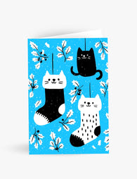 Festive Cats Christmas Card