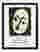 Matisse White Mask Portrait Art Print - Black