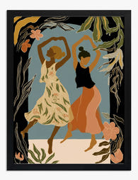 Midnight Movement Art Print - Black