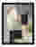 Modern Monochrome Geometry Art Print - Black