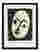 Matisse White Mask Portrait Art Print - Black