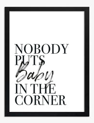 Bold Baby Statement Art Print - Black