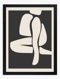 Matisse-Inspired Elegance Art Print - Black