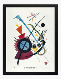 Kandinsky Violet Line Art Print - Black