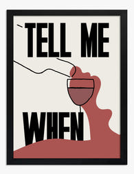 Pour Decisions Welcome Art Print - Black