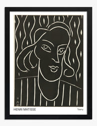 Matisse Teeny Portrait Art Print - Black