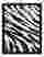 Wild Zebra Stripes Art Print - Black