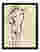 Matisse Nude Line Drawing Art Print - Black