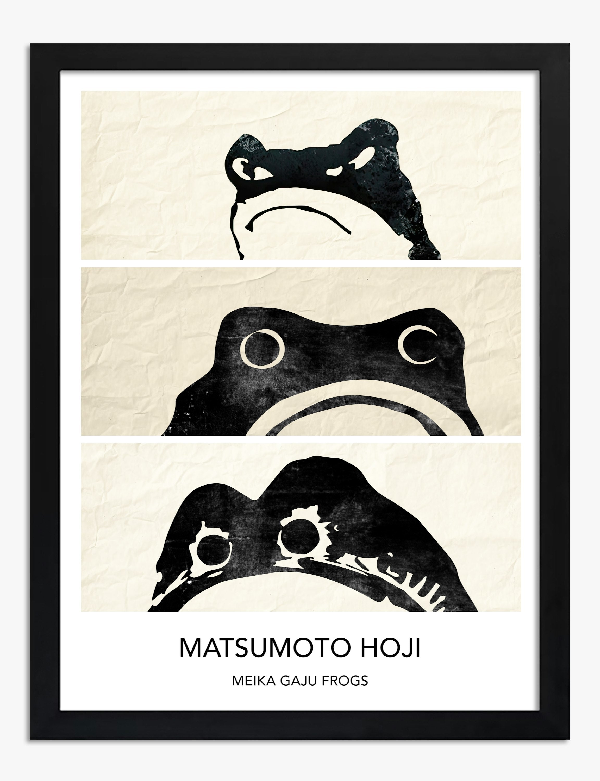 Matsumoto Hoji Japanese Frog Trio Art Print – Fab