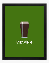 Pint of Good Cheer Art Print - Black