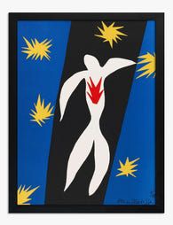 The Fall of Icarus II – Matisse Art Print Black