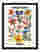 Berlin Market Blooms Art Print Black Frame