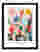 Vintage Floral Impressions Art Print Black Frame