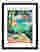 French Dining Scene Art Print Black Frame