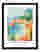 Coastal Eclectic Poster Art Print Black Frame