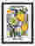 Amalfi Market Charm Art Print Black Frame