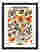 Canadian Floral Market Art Print Black Frame