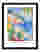 Coastal Maximalist Decor Art Print Black Frame