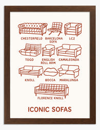 Timeless Sofa Icons Art Print