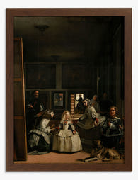 Las Meninas by Diego Velázquez Art Print - Brown