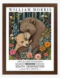 Morris Mother Bear Embrace Art Print - Brown