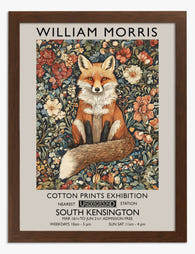 William Morris Fox Art Print - Brown