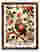Elegant Rooster Botanica Art Print - Brown