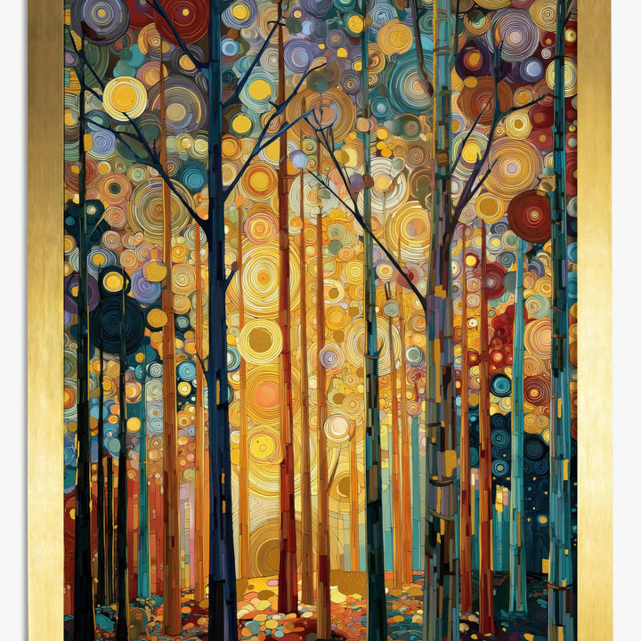 Gustav Klimt Wald Poster