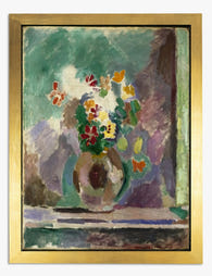 Matisse Floral Delight Art Print - Gold