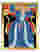 Matisse Blue Elegance Art Print - Gold